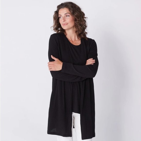 New w/o Tags Mr. Max Cable Knit Duster And Tank Set - Picture 1 of 1